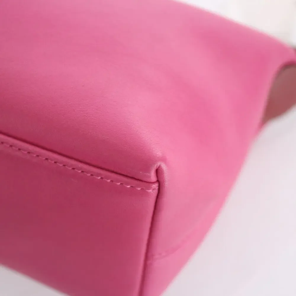 Coach Vintage Pink Leather Mini Cosmetic Pouch Bag